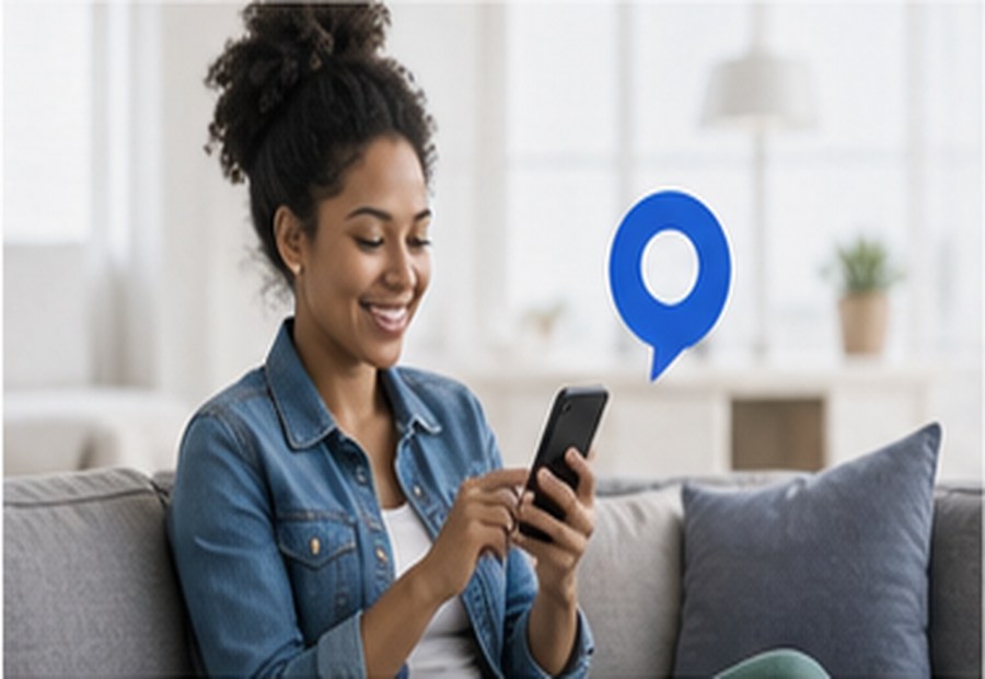 county finder GPS result card