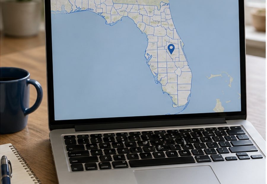 county finder Florida address lookup workflow