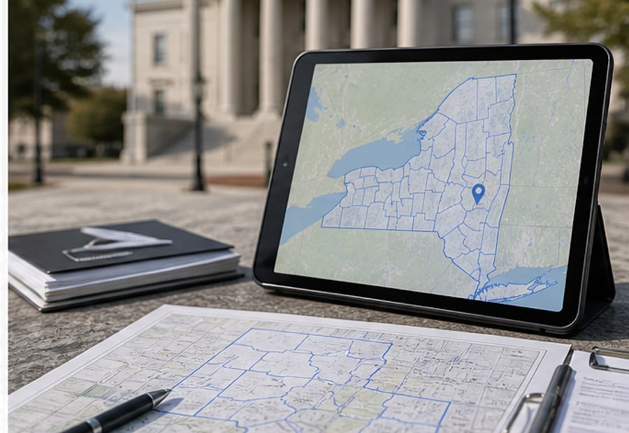 county finder New York county map verification